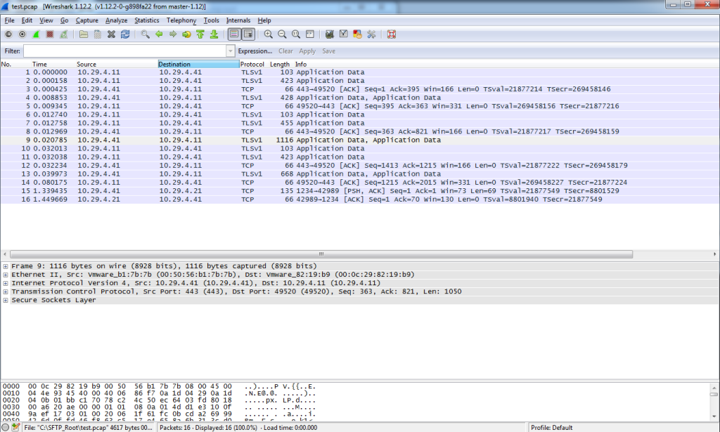 Wireshark - NSX Controller Packet Capture